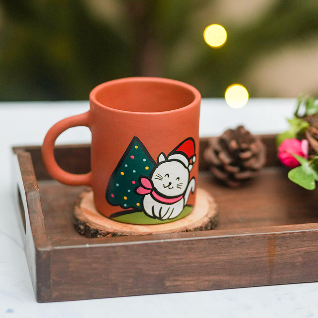 Personalised Terracotta Christmas Mug