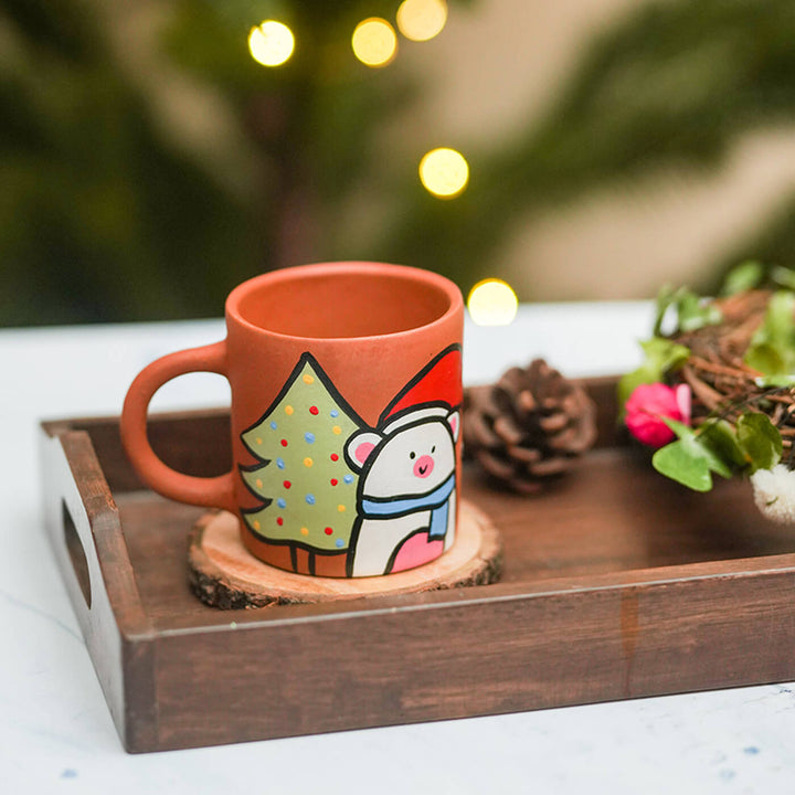 Personalised Terracotta Christmas Mug
