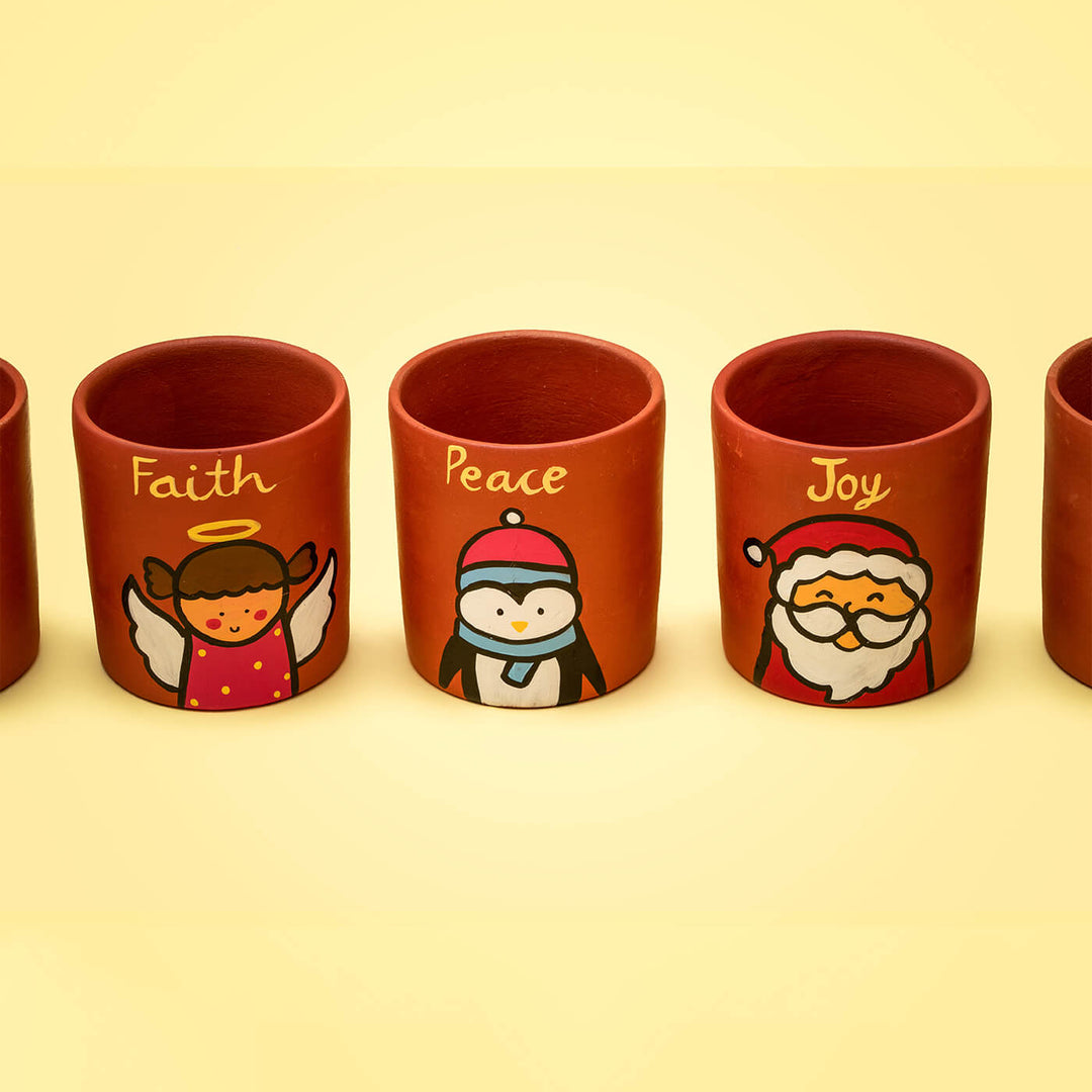 Terracotta Handmade Christmas Planters