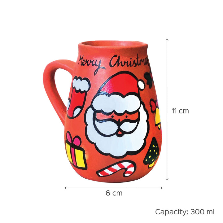Personalised Santa Claus Terracotta Mug