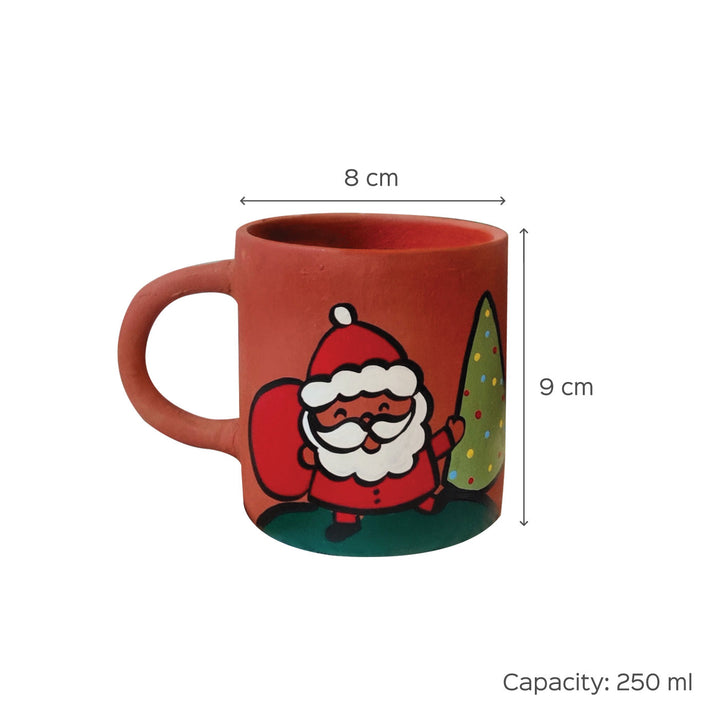 Personalised Terracotta Christmas Mug