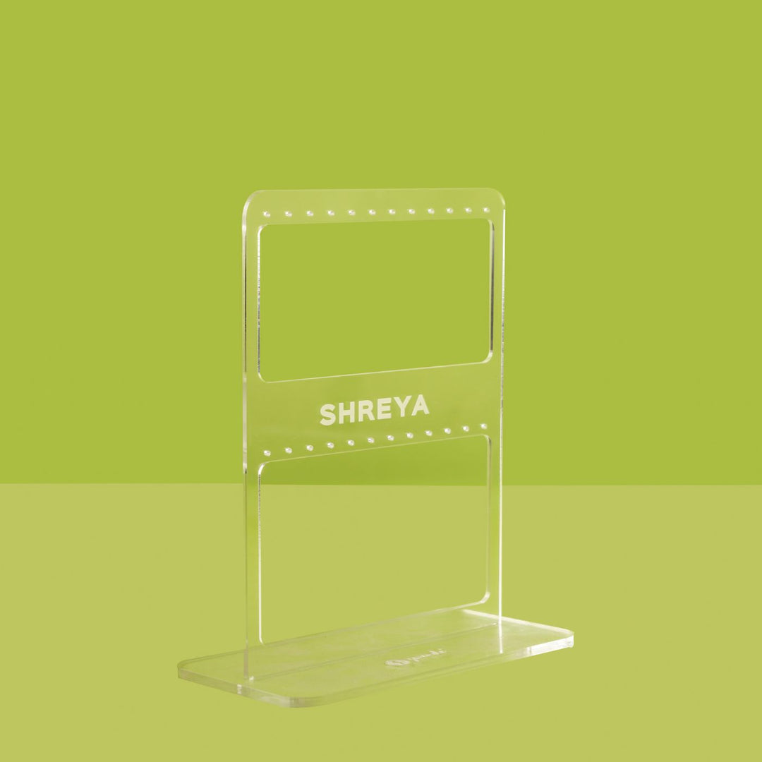 Personalised Acrylic Earring holder