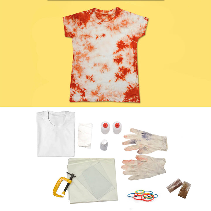 All Inclusive Shibori DIY Kit with T-shirt | With Clamp