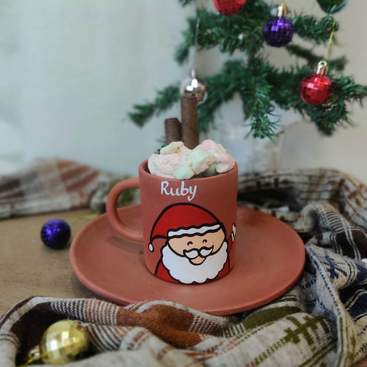 Personalised Terracotta Christmas Mug