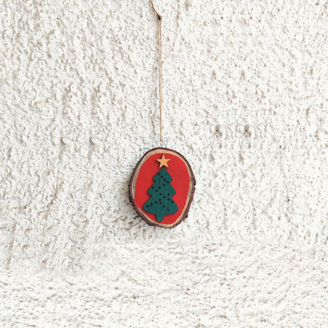 Handmade Joy Wooden Bark Wall Decor For Christmas Wall Decoration