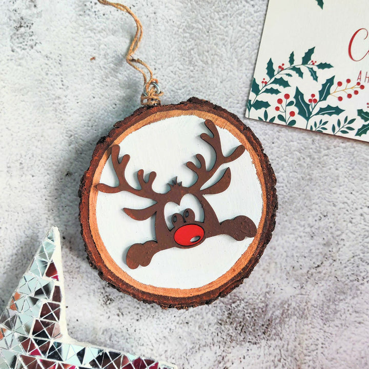 Handmade Joy Wooden Bark Wall Decor For Christmas Wall Decoration