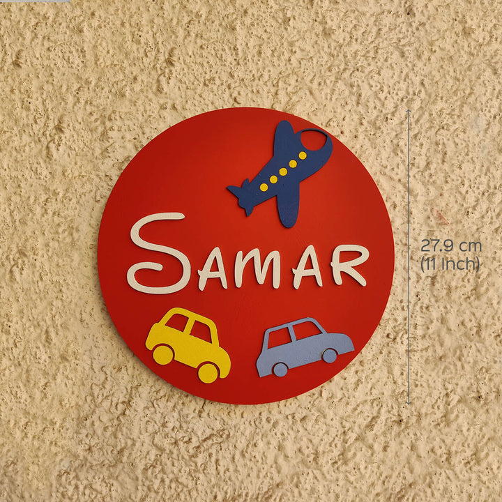 Vehicle Theme Personalised MDF Nameboard