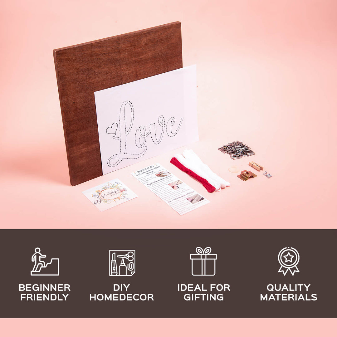 String Art DIY Kit - Love - Zwende