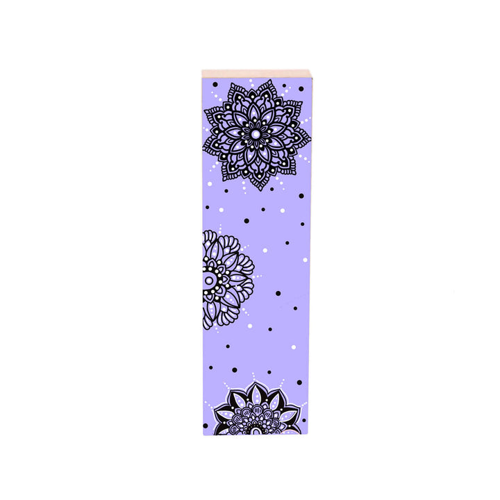 Wall Mountable & Tabletop Mandala Doodle Alphabet - Light Purple