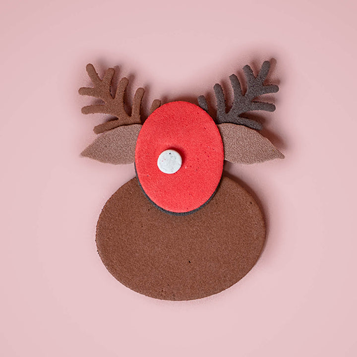 Handmade Reindeer Foam & Paper Embellishments | Xmas Gifting Ideas | Set Of 5