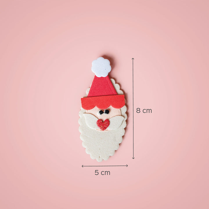 Handmade Santa Foam & Paper Embellishments | Xmas Gifting Ideas | Set Of 5