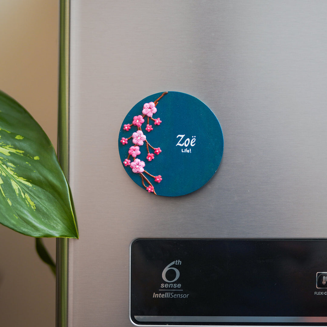 Personalized Cherry Blossoms Fridge Magnet