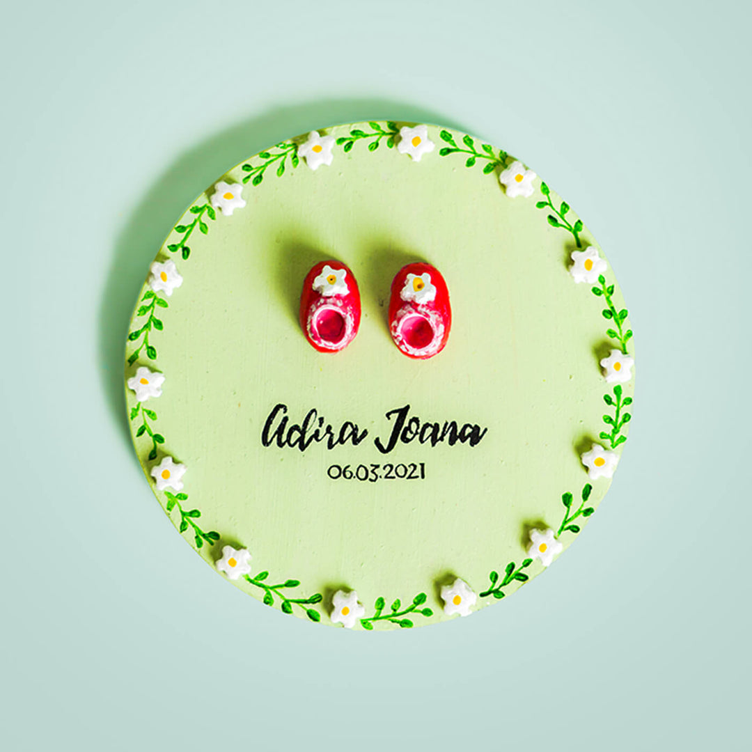 Personalized Baby Shoes Fridge Magnet