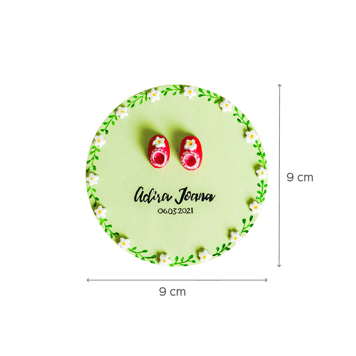 Personalized Baby Shoes Fridge Magnet