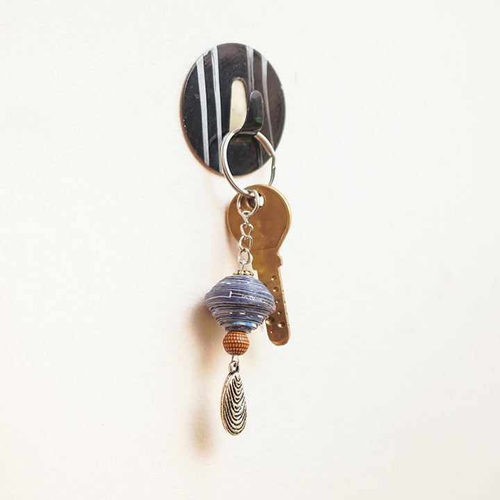 Handmade Upcycled Paper Keychain