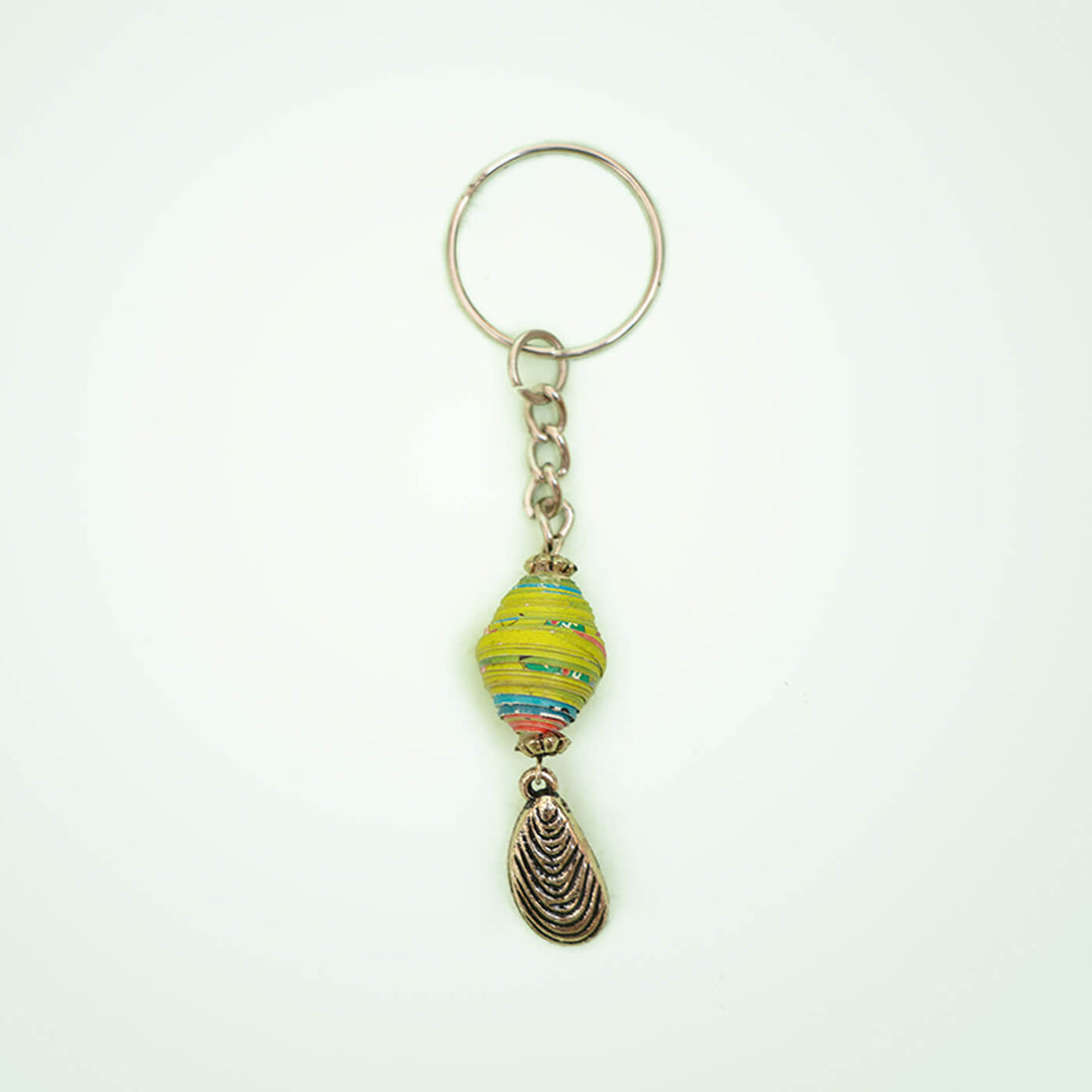 Handmade Upcycled Paper Keychain