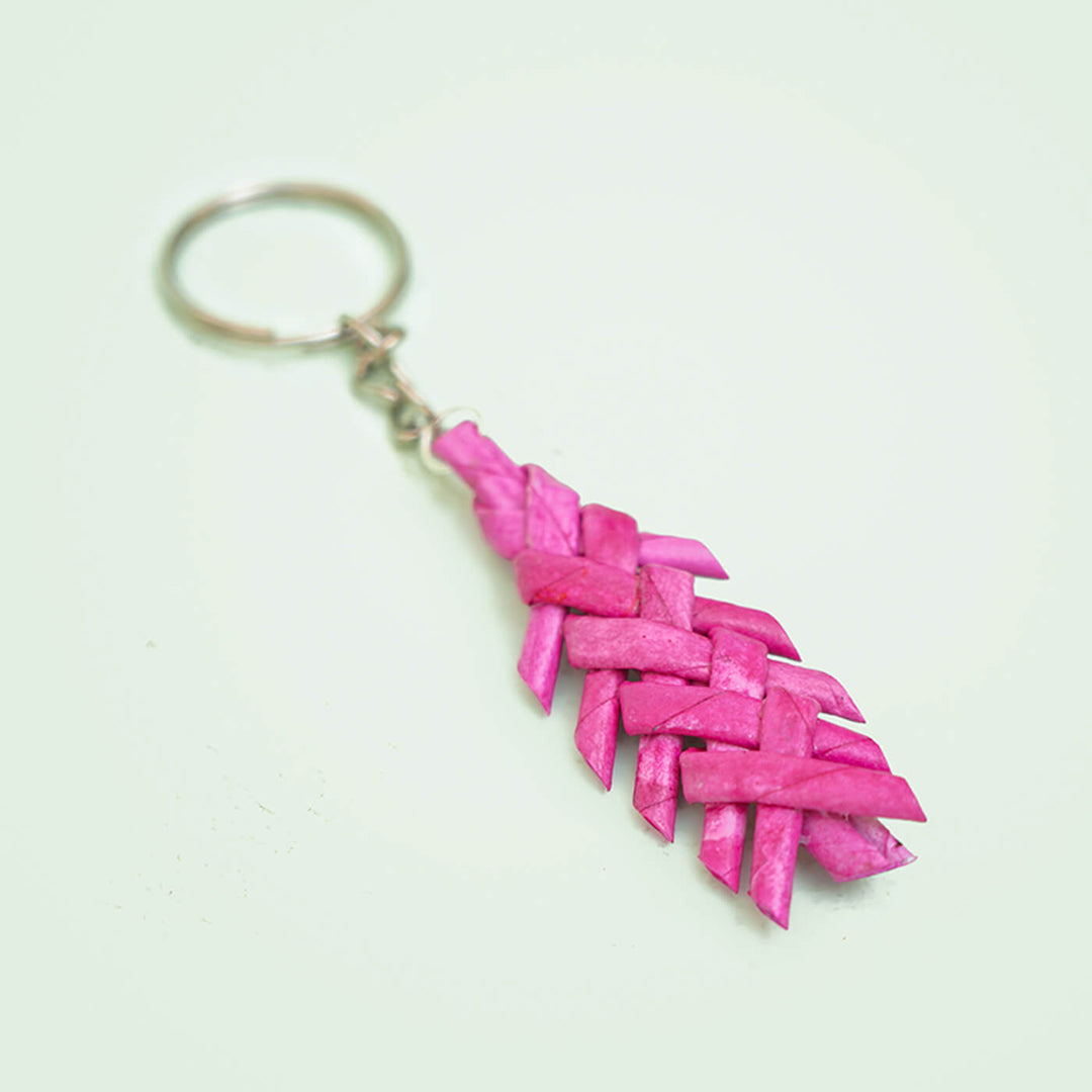 Handmade Upcycled Paper Keychain