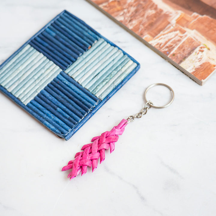 Handmade Upcycled Paper Keychain