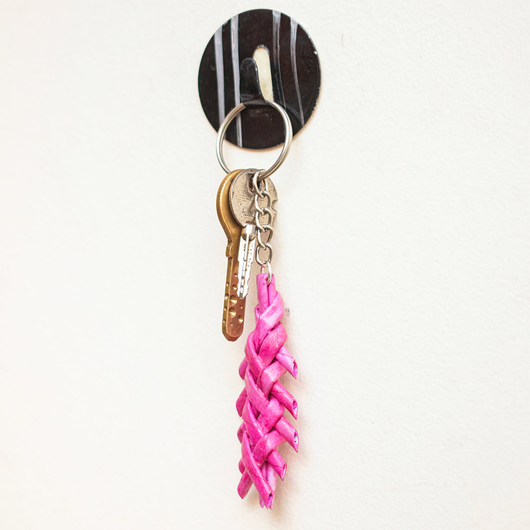 Handmade Upcycled Paper Keychain