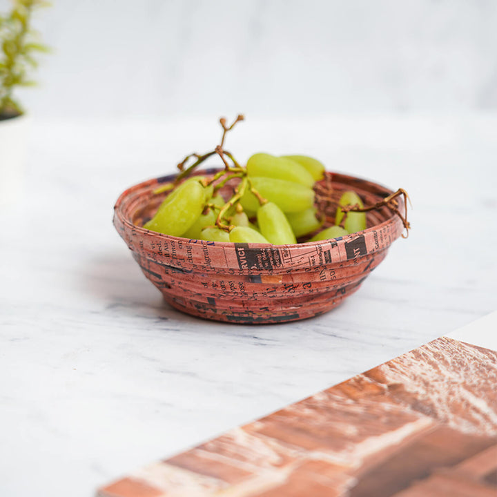 Handmade Upcycled Paper Storage Basket