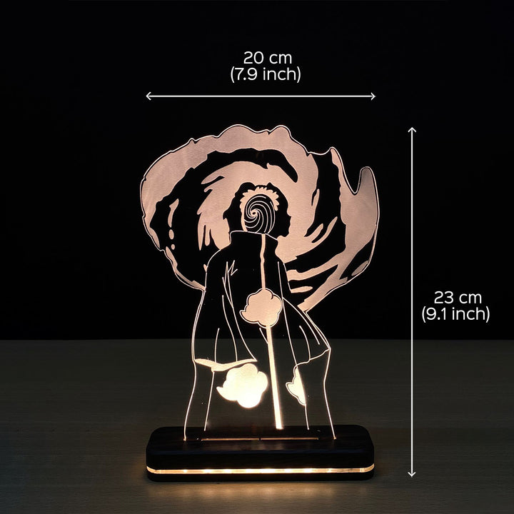 3D Illusion Obito Uchiha Naruto Anime Rechargeable LED Lamp