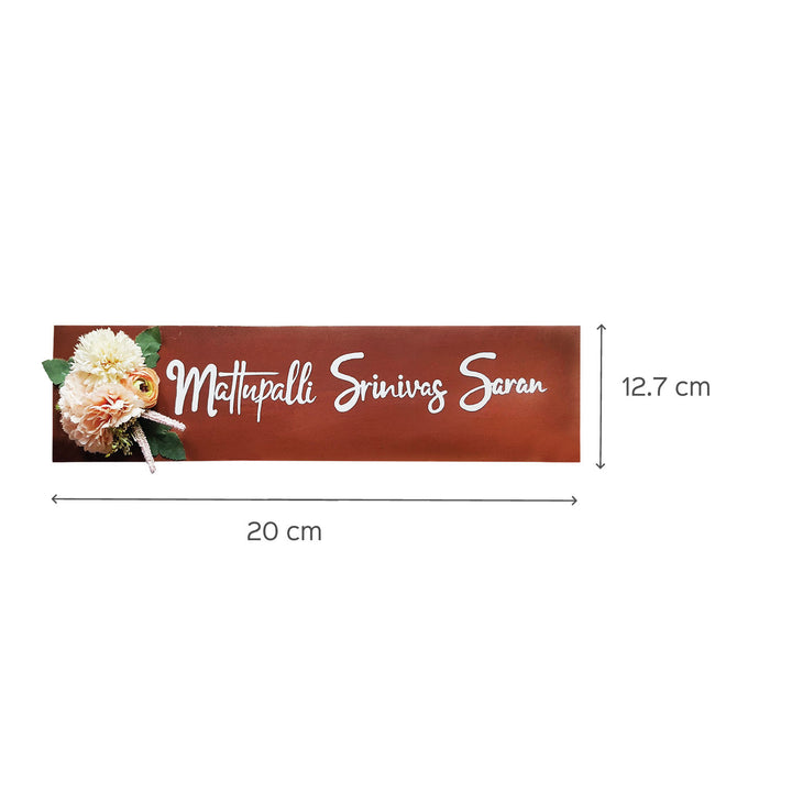 Floral Nameboard - Long