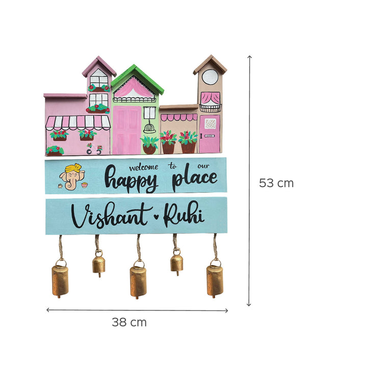 French Plank House Nameboard for Couples