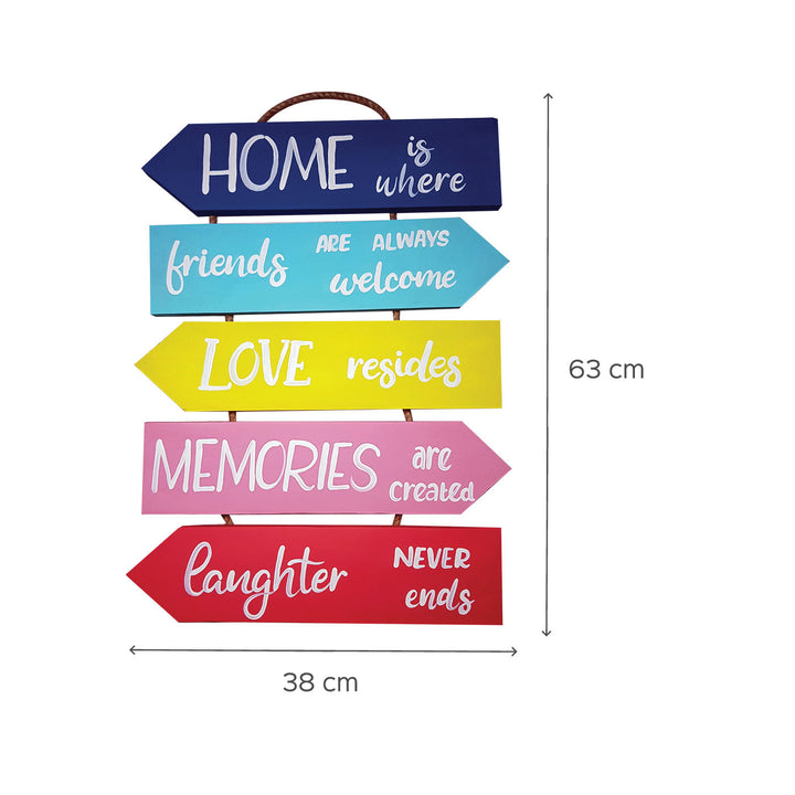 Home Inspired Quotes Wall Decor - Long
