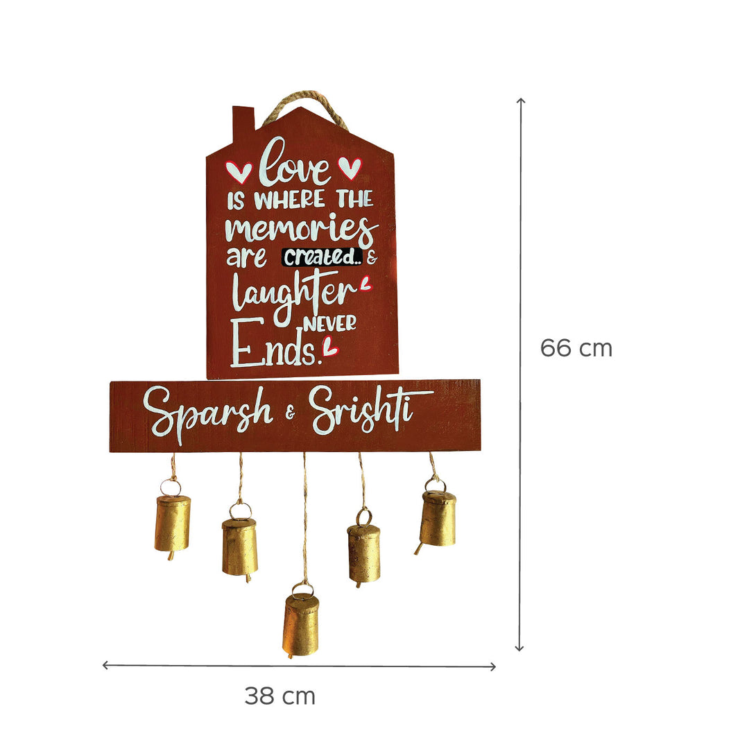 House Sign Nameboard for Couples