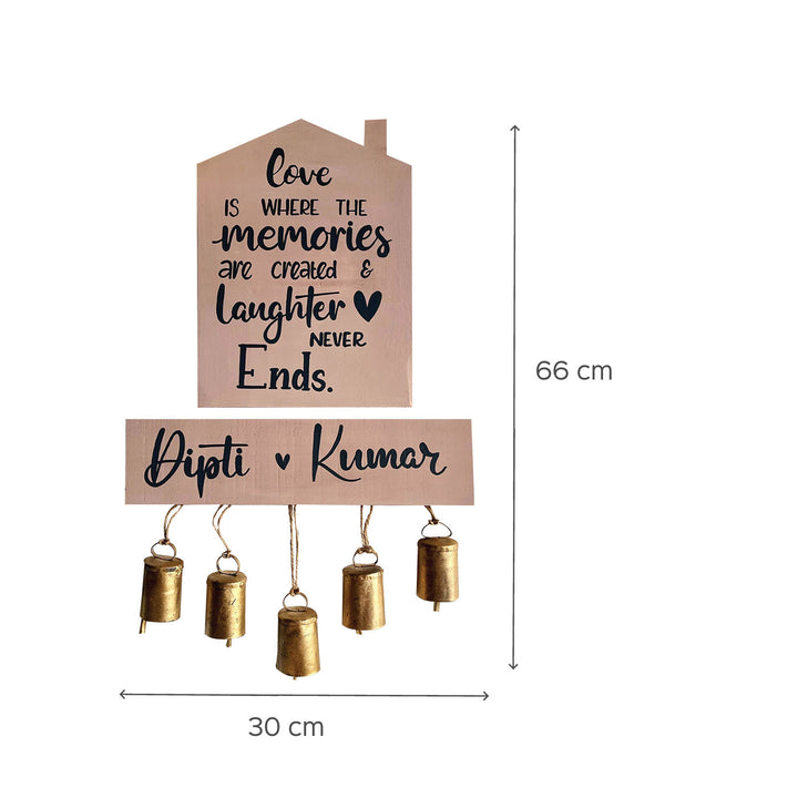 House Sign Nameboard for Couples