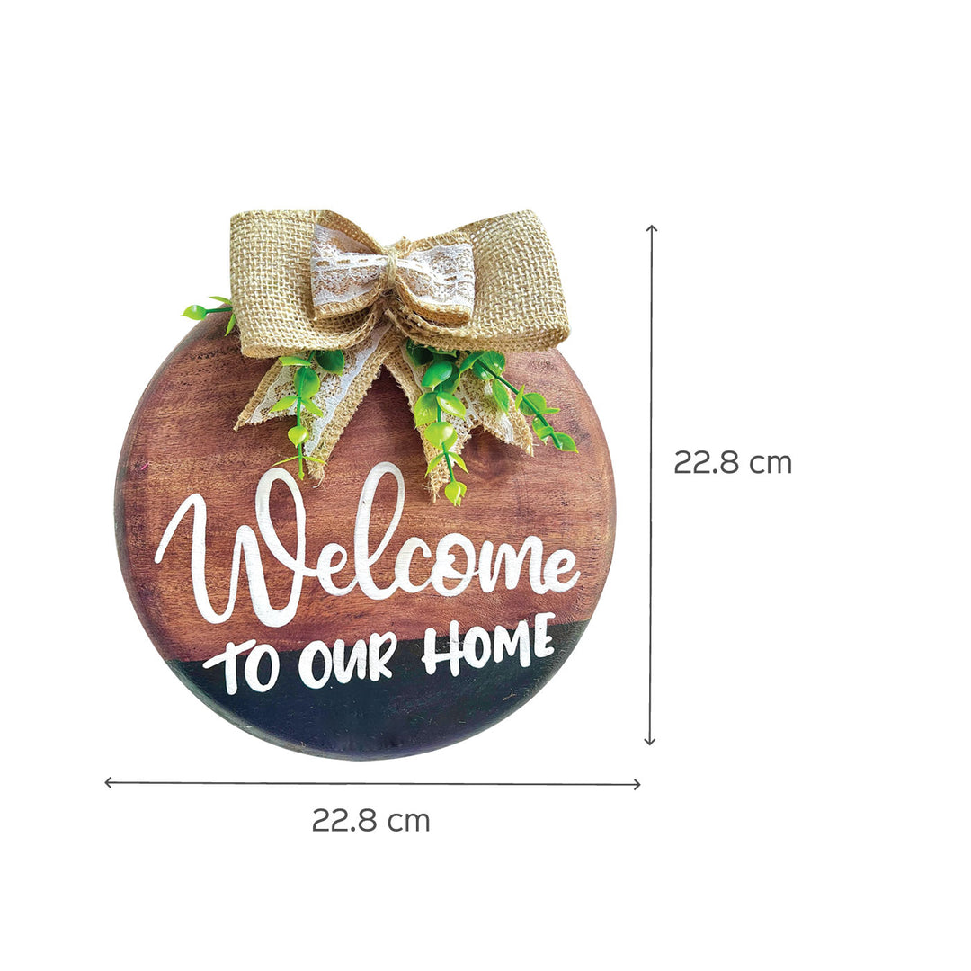 Round Our Home Sign Wall Decor
