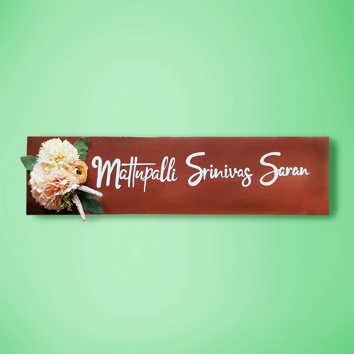 Floral Nameboard - Long