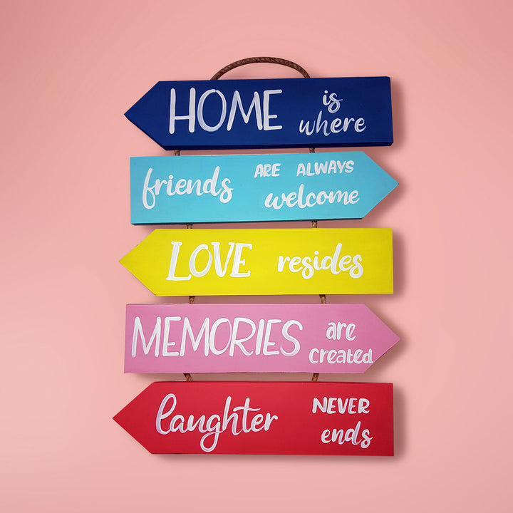 Home Inspired Quotes Wall Decor - Long