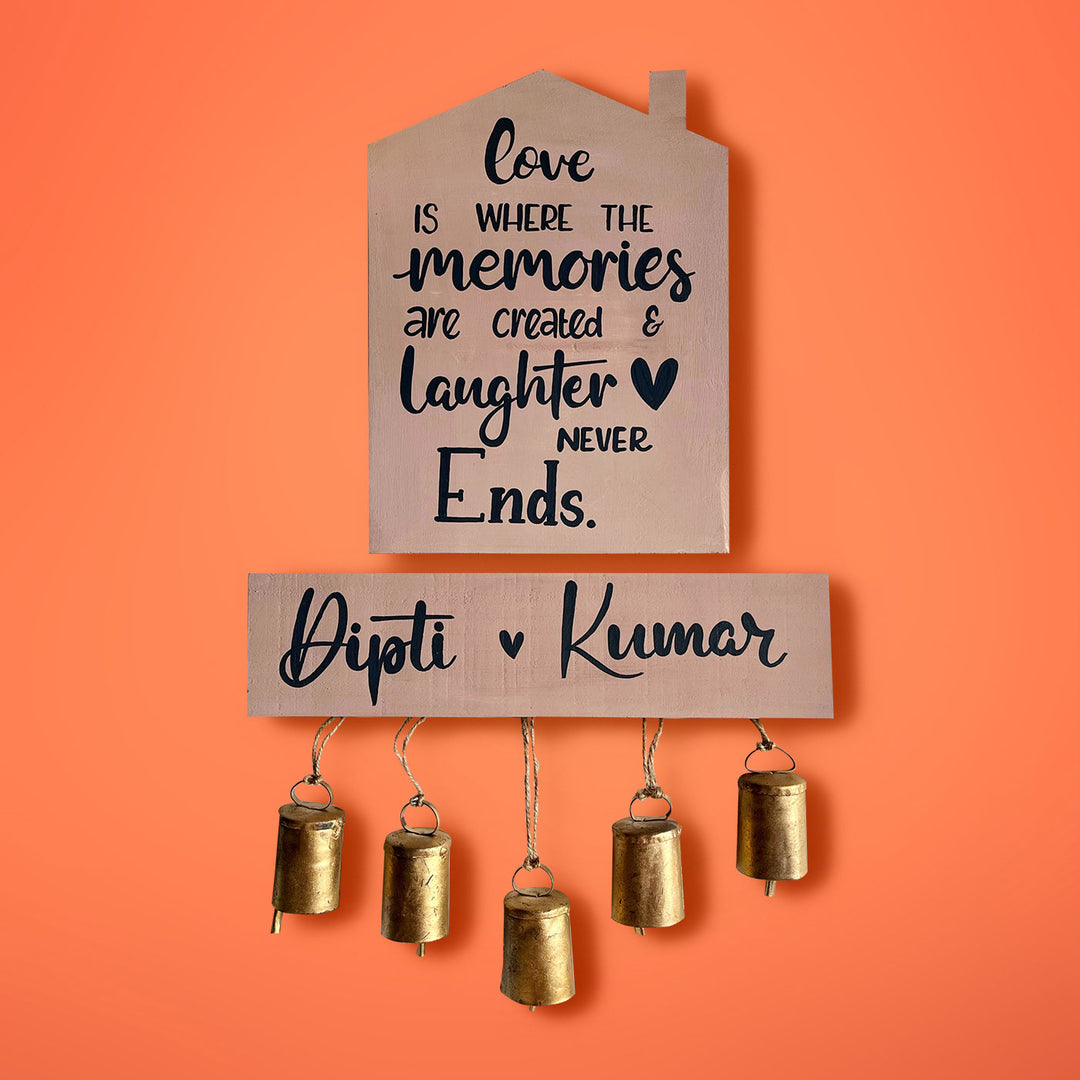 House Sign Nameboard for Couples