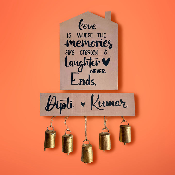 House Sign Nameboard for Couples