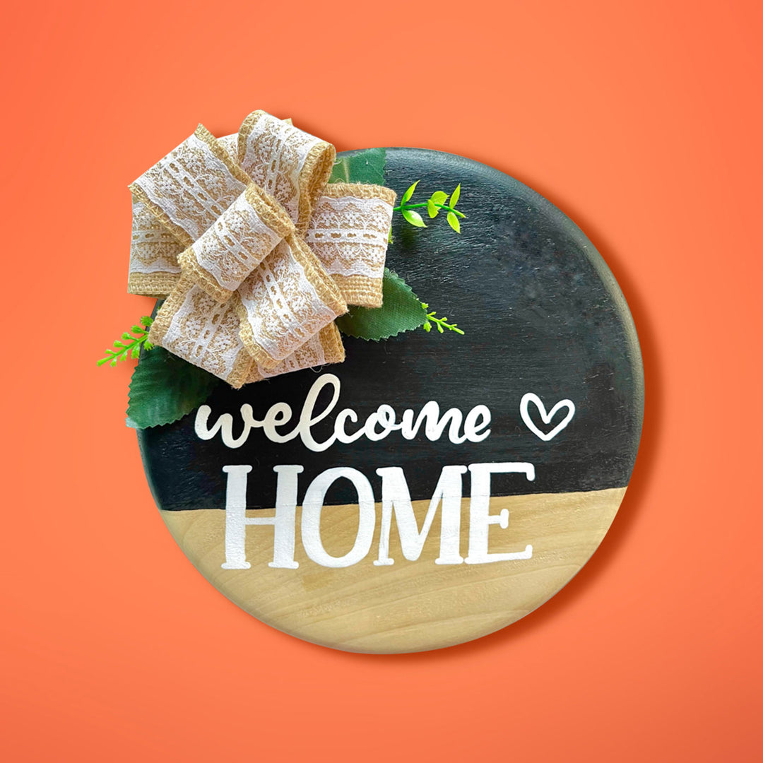 Round Home Sign Wall Decor