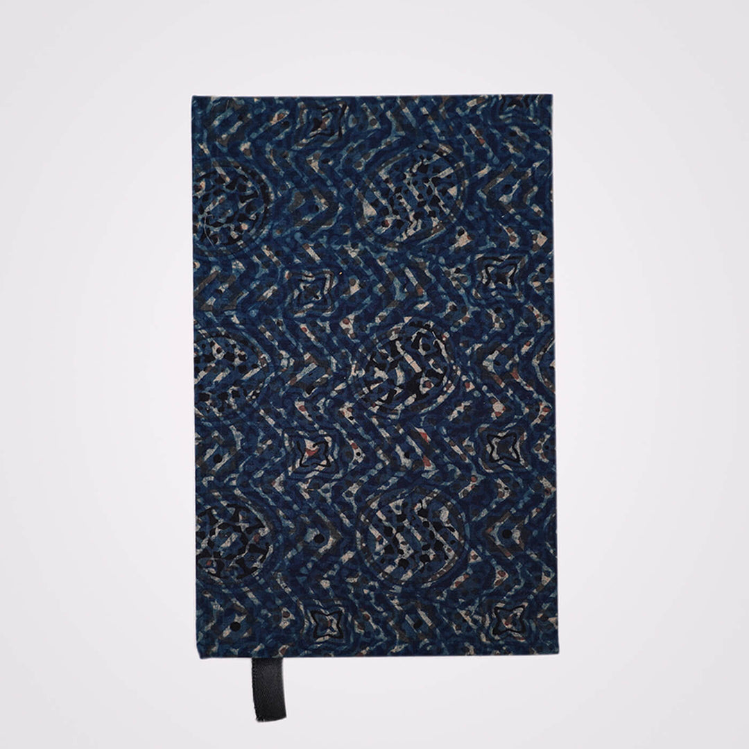 Handcrafted Ajrakh Printed Hardbound Diary | 100 Pages, A5 - Zwende