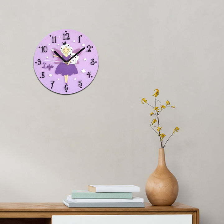 Fairy Themed Wall Clock for Kids