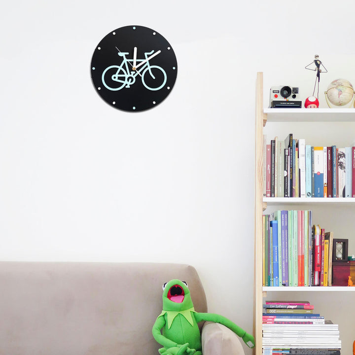 Bicycle Themed Wall Clock for Kids