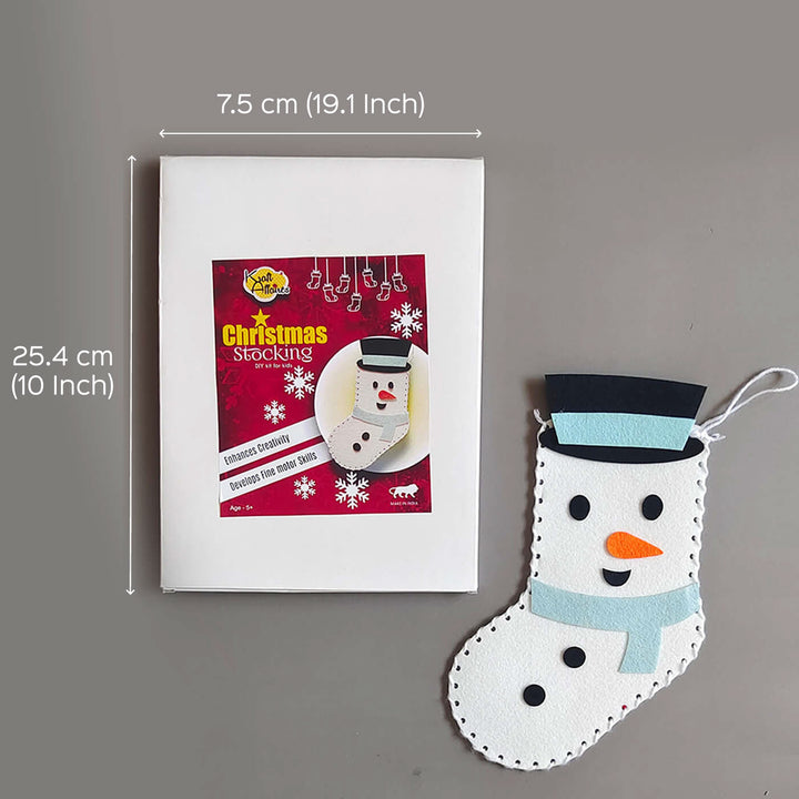 Handmade Snowman Stocking Felt Diy Kit For Christmas Decoration