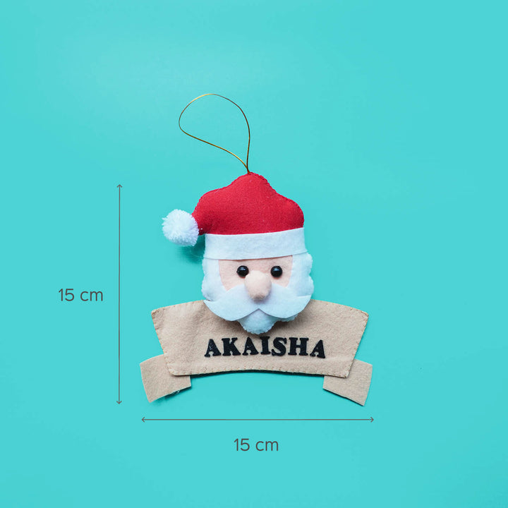 Handmade Personalized Xmas Felt Ornaments For Christmas Tree Decoration | Set Of 6