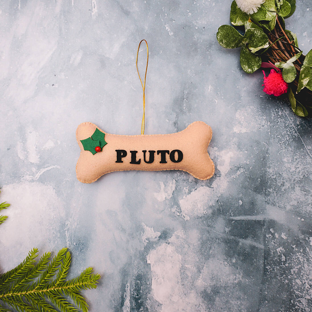 Handmade Personalized Xmas Felt Ornaments For Christmas Tree Decoration | Set Of 6