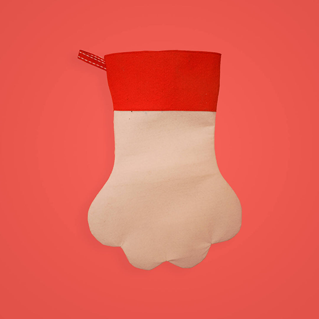 Handmade Personalized Paw Felt Stocking | Secret Santa Gift Ideas
