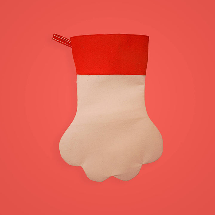 Handmade Personalized Paw Felt Stocking | Secret Santa Gift Ideas