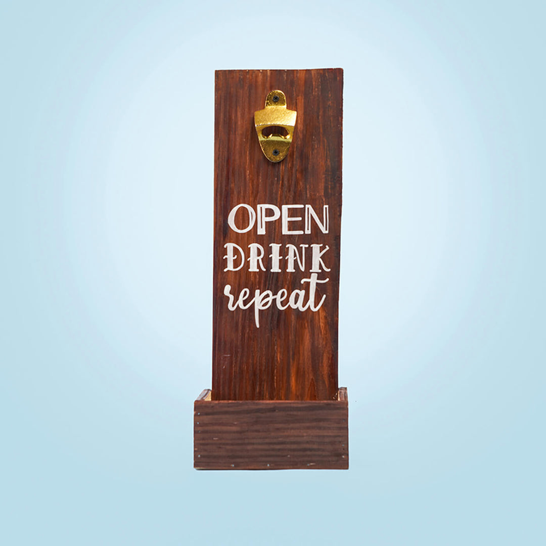 Wall Mounted Wooden Bottle Opener