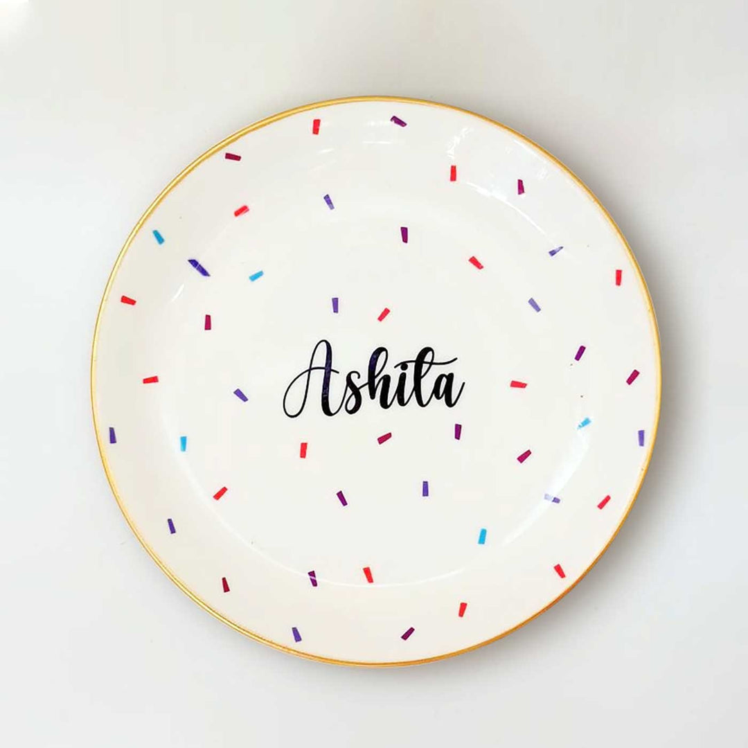 Personalized Printed Trinket Dish