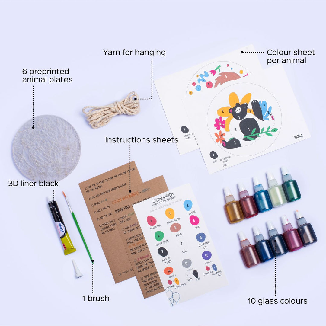 Paint By Number - All Inclusive DIY Kit With Acrylic Sheet Plates