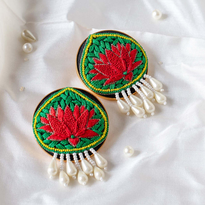 Woven Lotus Lian Earrings