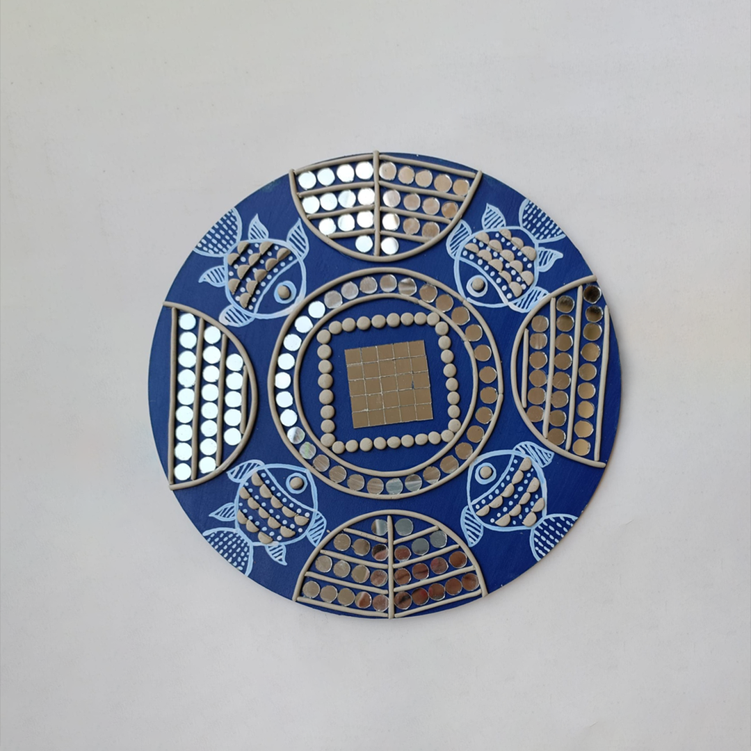 Madhubhani & Lippan Mirror Art Wall Decor