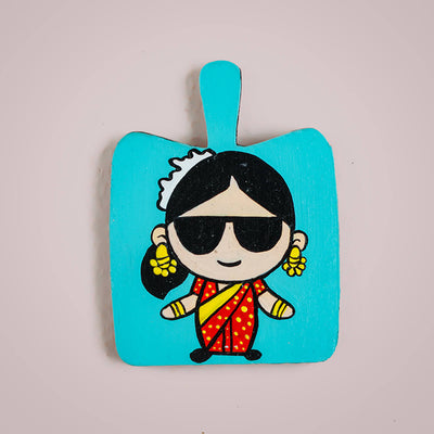Cool Indian Characters MDF Fridge Magnets - Set of 3